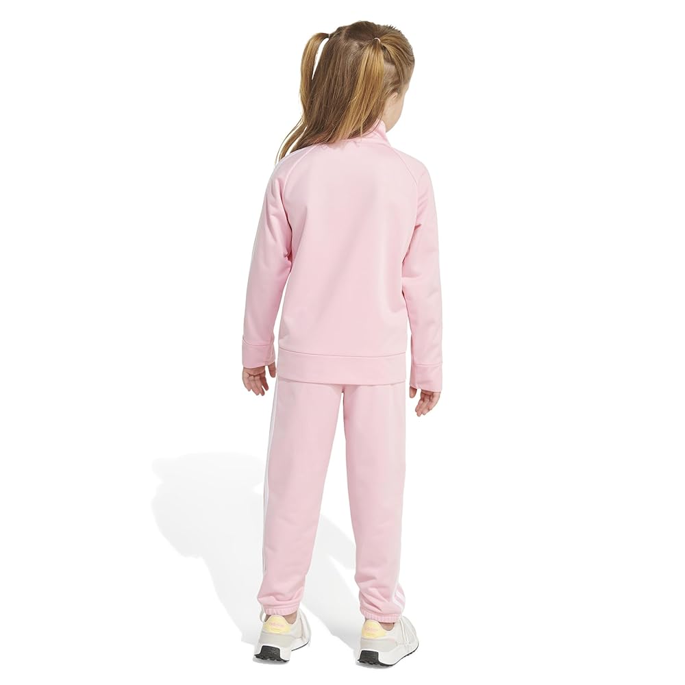 Amazon.com: adidas Little Girl's Zip Front Classic Tricot